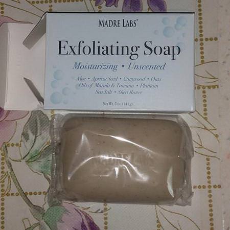 Madre Labs, Exfoliating Bar Soap, with Marula & Tamanu Oils plus Shea Butter, Unscented, 5 oz (141 g) Review
