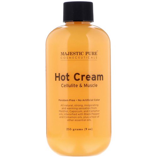 Majestic Pure, Hot Cream, Cellulite & Muscle, 9 oz (255 g) Review