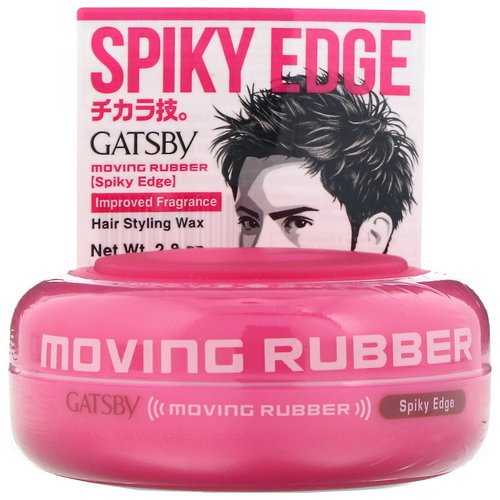 Mandom, Gatsby, Moving Rubber Hair Styling Wax, Spiky Edge, 2.8 oz Review