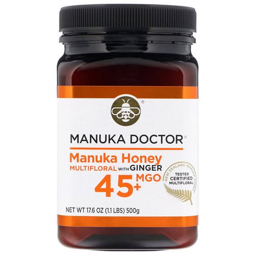 Manuka Doctor, Manuka Honey Multifloral with Ginger, MGO 45+, 1.1 lbs (500 g) Review