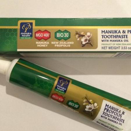 Manuka Health, Manuka & Propolis Toothpaste With Manuka Oil, 3.53 oz (100 g) Review