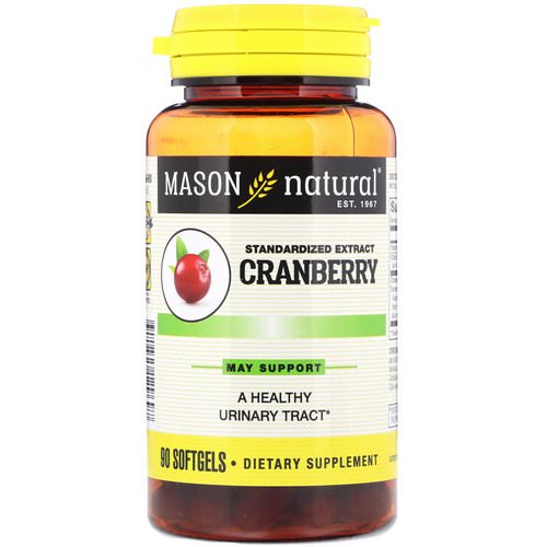 Mason Natural, Standardized Cranberry Extract, 90 Softgels Review