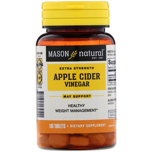 Mason Natural, Extra Strength Apple Cider Vinegar, 100 Tablets Review