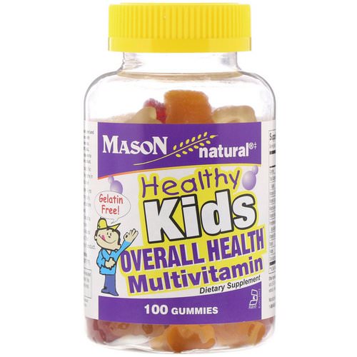 Mason Natural, Healthy Kids, Overall Health Multivitamin, 100 Gummies Review