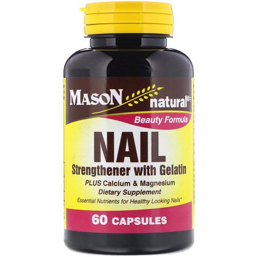 Mason Natural, Nail Strengthener with Gelatin, 60 Capsules Review