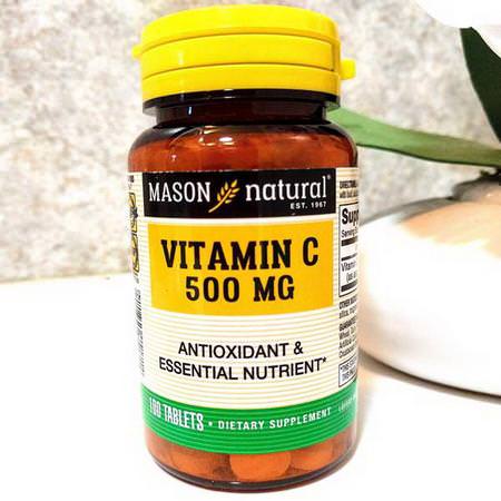 Supplements Vitamins Vitamin C Ascorbic Acid Mason Natural