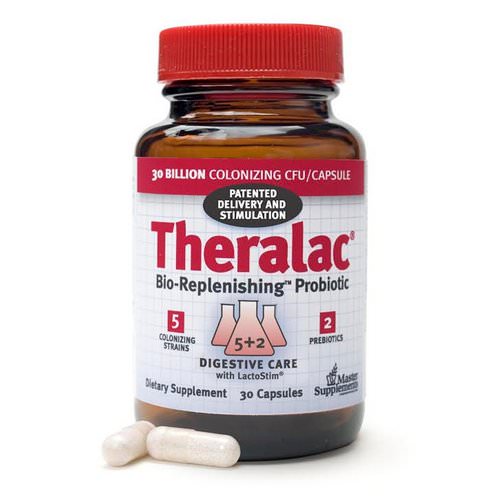 Master Supplements, Theralac, Bio-Replenishing Probiotic, 30 Capsules Review