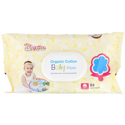 Maxim Hygiene Products, Organic Cotton Baby Wipes, 64 Wet Wipes Review