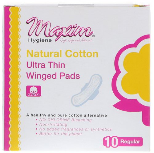 Maxim Hygiene Products, Ultra Thin Winged Pads, Regular, 10 Pads Review