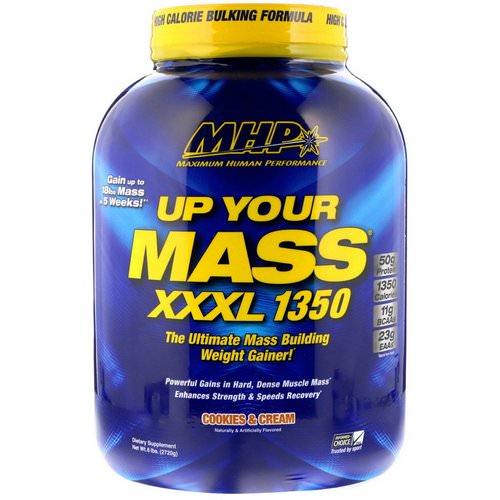 MHP, Up Your Mass XXXL 1350, Cookies & Cream, 6 lbs (2720 g) Review
