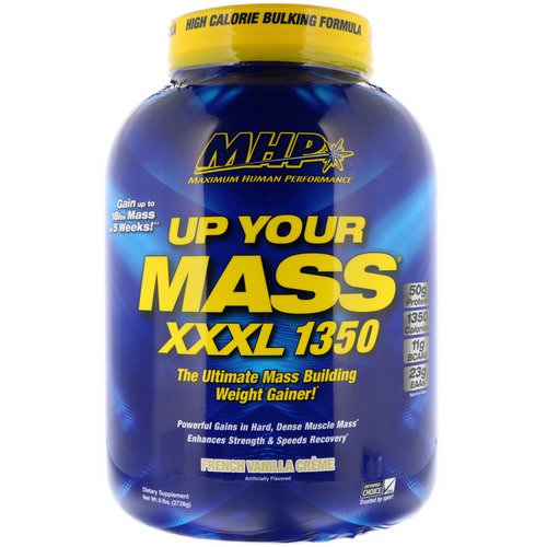 MHP, Up Your Mass, XXXL 1350, French Vanilla Creme, 6 lbs (2728 g) Review