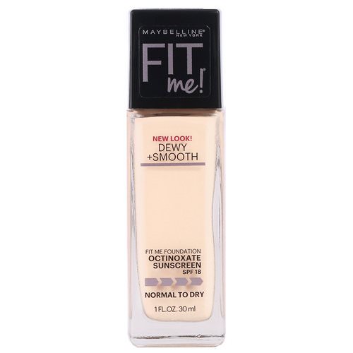 Maybelline, Fit Me, Dewy + Smooth Foundation, 105 Fair Ivory, 1 fl oz (30 ml) Review