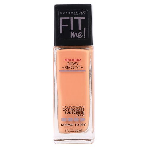 Maybelline, Fit Me, Dewy + Smooth Foundation, 245 Classic Beige, 1 fl oz (30 ml) Review