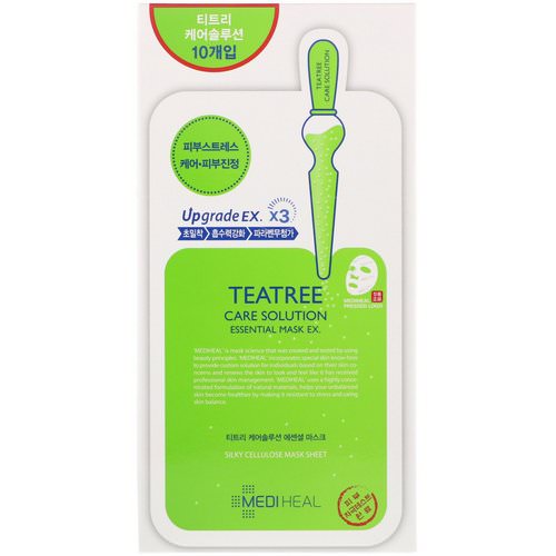 Mediheal, TeaTree Care Solution Essential Mask EX, 10 Sheets, 24 ml Each Review
