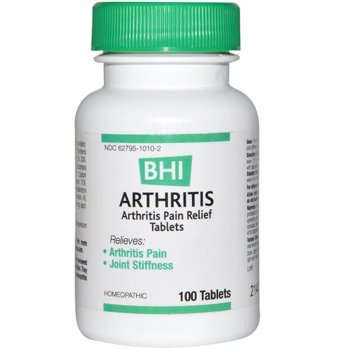 MediNatura, BHI, Arthritis, 100 Tablets Review