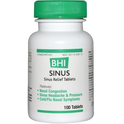 MediNatura, BHI, Sinus, 100 Tablets Review