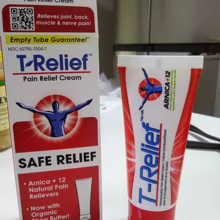 Natural T-Relief, Pain Relief Cream, Safe Relief