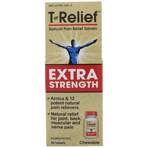 MediNatura, T-Relief, Extra Strength, Homeopathic, Natural Pain Relief Tablets, 90 Chewable Tablets Review