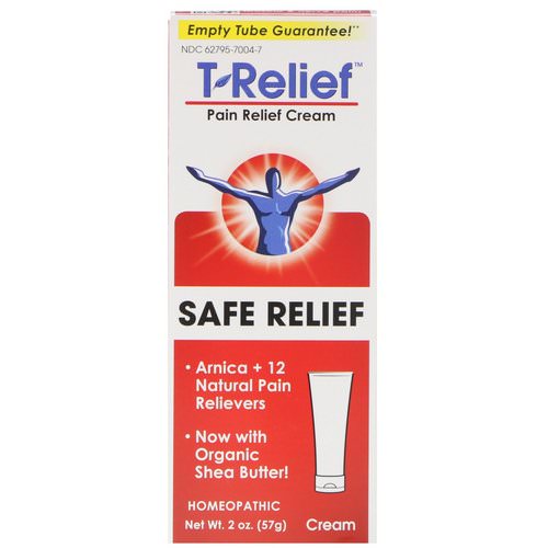MediNatura, T-Relief, Safe Relief, Pain Relief Cream, 2 oz (57 g) Review