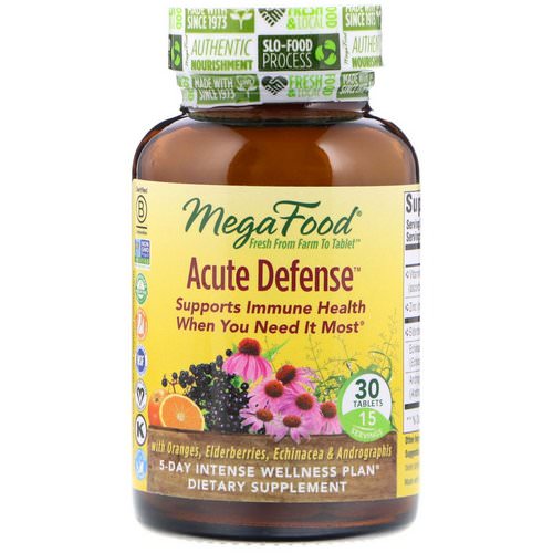 MegaFood, Acute Defense, 30 Tablets Review
