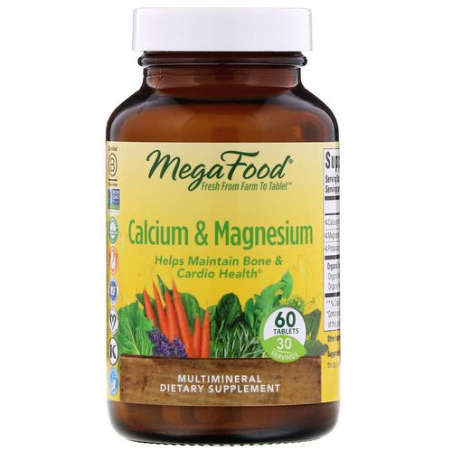 MegaFood, Calcium & Magnesium, 60 Tablets Review