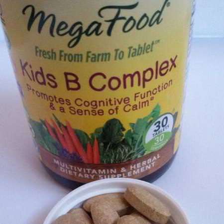 MegaFood, Kids B Complex, 30 Tablets Review