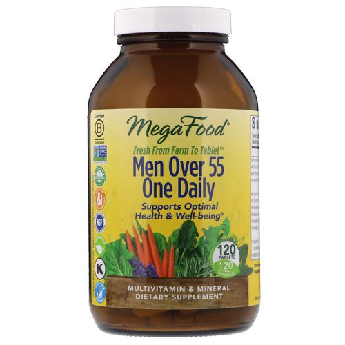 MegaFood, Men Over 55 One Daily, 120 Tablets Review
