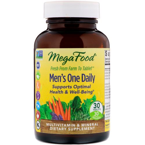 MegaFood, Men’s One Daily, Iron Free, 30 Tablets Review