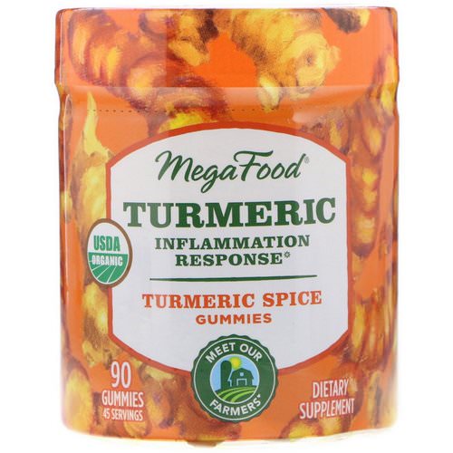 MegaFood, Turmeric, Inflammation Response, Turmeric Spice, 90 Gummies Review