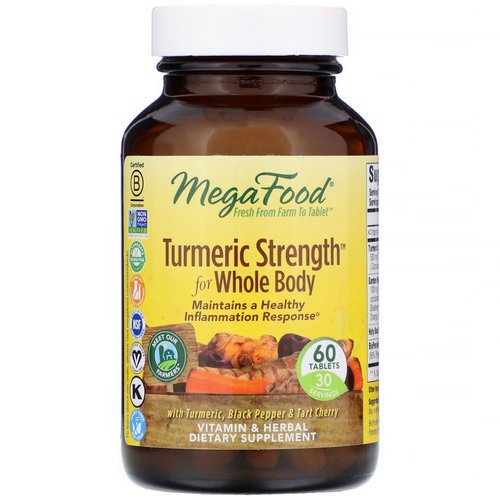 MegaFood, Turmeric Strength for Whole Body, 60 Tablets Review