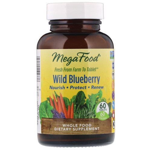 MegaFood, Wild Blueberry, 60 Tablets Review