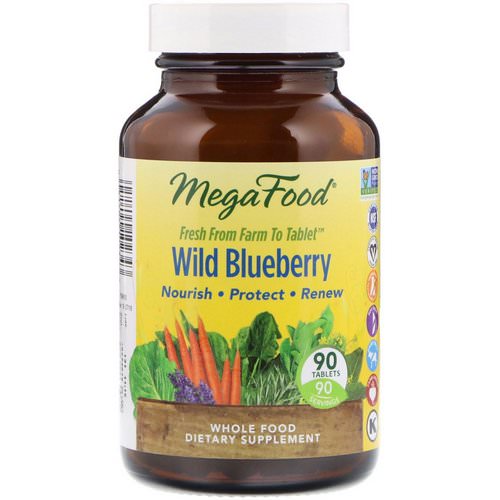 MegaFood, Wild Blueberry, 90 Tablets Review