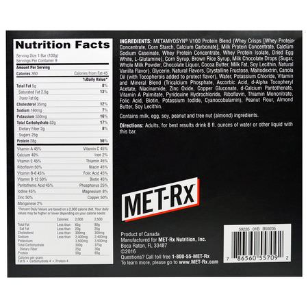 MET-Rx, Meal Bars