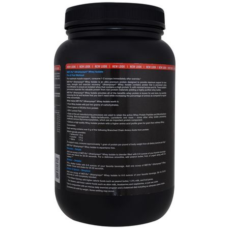 MET-Rx, Whey Protein Isolate, Post-Workout Recovery