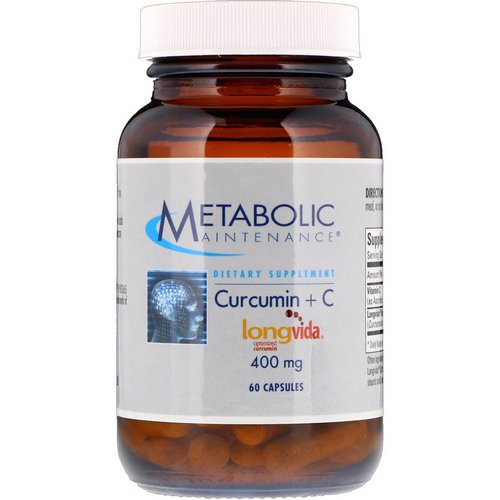 Metabolic Maintenance, Curcumin + C, 400 mg, 60 Capsules Review