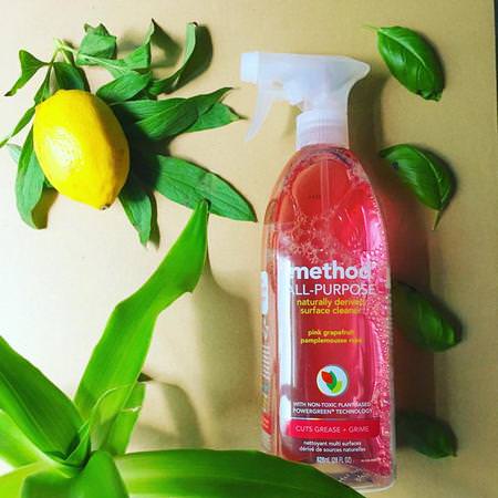 Method, All Purpose Natural Derived Surface Cleaner, Pink Grapefruit, 28 fl oz (828 ml) Review
