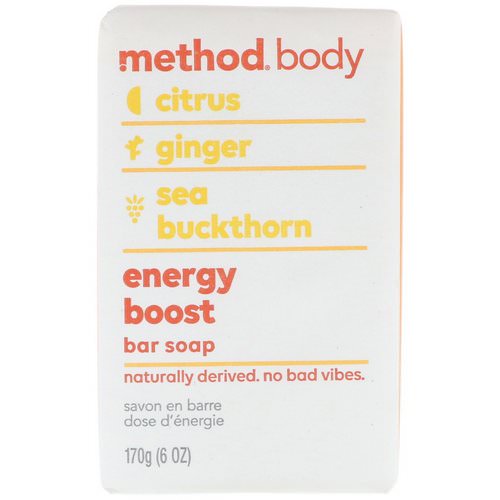 Method, Body, Bar Soap, Energy Boost, 6 oz (170 g) Review