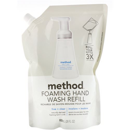 Method, Foaming Hand Wash Refill, Free + Clear, 28 fl oz (828 ml) Review