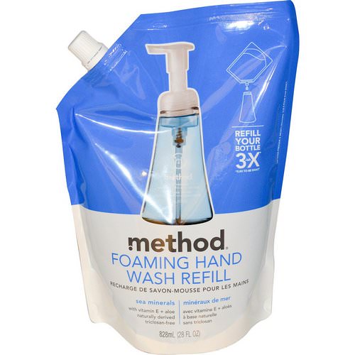 Method, Foaming Hand Wash Refill, Sea Minerals, 28 fl oz (828 ml) Review