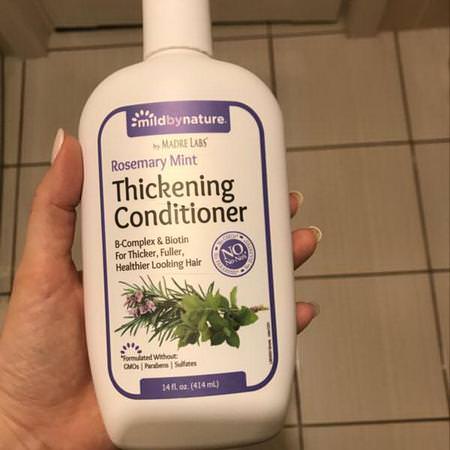 Mild By Nature, Thickening B-Complex + Biotin Conditioner by Madre Labs, No Sulfates, Rosemary Mint, 14 fl oz (414 ml) Review