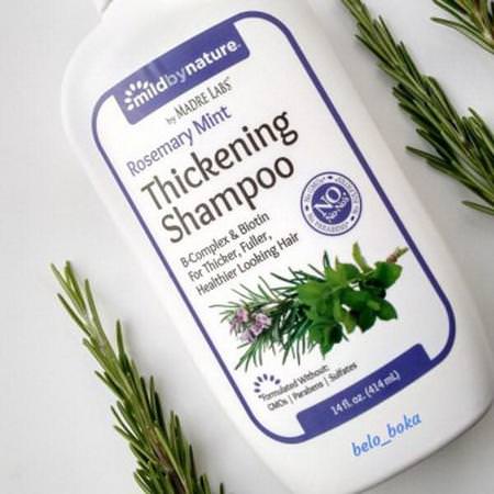 Mild By Nature, Thickening B-Complex + Biotin Shampoo by Madre Labs, No Sulfates, Rosemary Mint, 14 fl oz (414 ml) Review