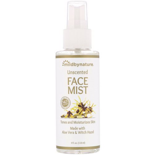 Mild By Nature, Witch Hazel, Unscented, Face Mist, Alcohol-Free, 4 fl oz (118 ml) Review