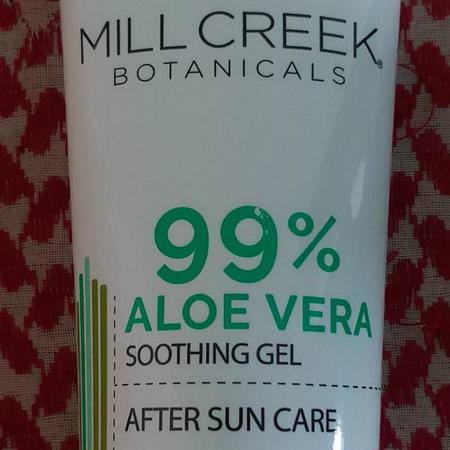 Mill Creek Botanicals, Aloe Vera Skin Care, Sunburn