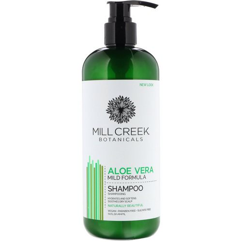 Mill Creek Botanicals, Aloe Vera Shampoo, Mild Formula, 14 fl oz (414 ml) Review