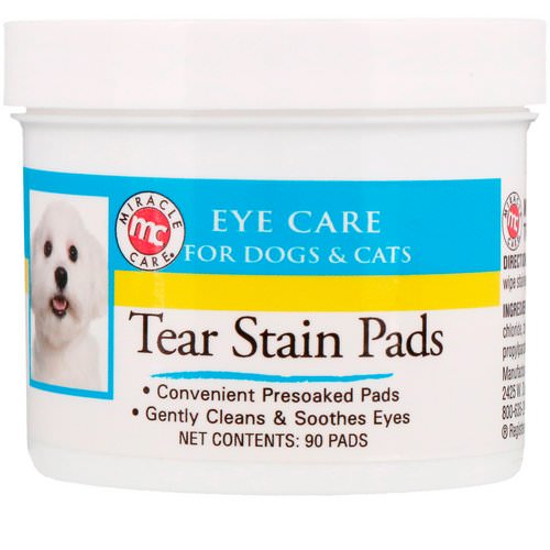 Miracle Care, Eye Care, Tear Stain Pads, For Dogs & Cats, 90 Pads Review