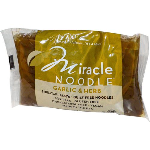 Miracle Noodle, Garlic & Herb, Shirataki Pasta, 7 oz (198 g) Review