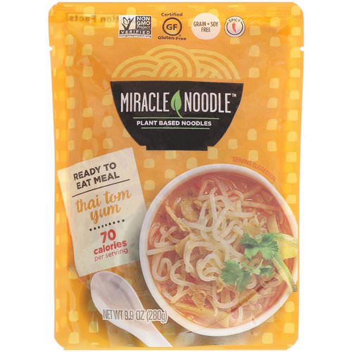 Miracle Noodle, Ready-to-Eat Meal, Thai Tom Yum, 9.9 oz (280 g) Review