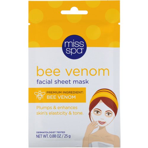 Miss Spa, Bee Venom Facial Sheet Mask, 1 Mask Review