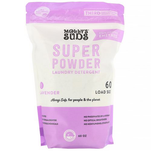 Molly's Suds, Super Powder Laundry Detergent, Lavender, 60 Loads, 60 oz Review