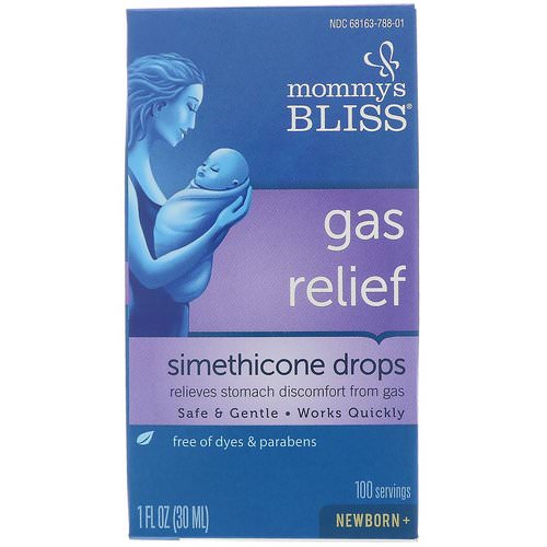 Mommy's Bliss, Gas Relief, Simethicone Drops, Newborn+, 1 fl oz (30 ml) Review